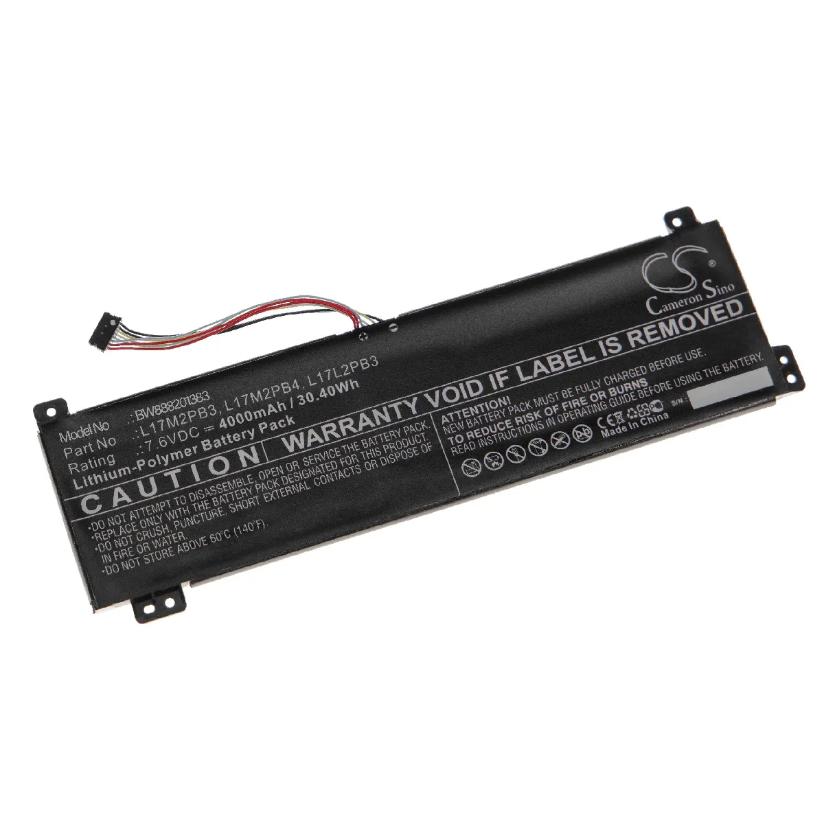 vhbw Batterie compatible avec Lenovo V330-15IKB(81DE00LNGE), V330-15IKB(81DE01HDGE) ordinateur portable Notebook (4000mAh, 7,6V, Li-polymère)