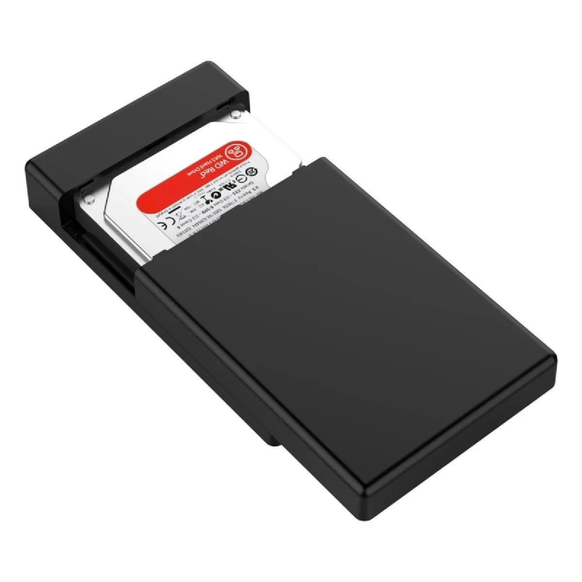 Boîtier disque dur noir 3588C3 SATA 3.0 vers USB-C / Type-C 2.5 / 3.5 pouces SSD / Support de stockage UASP Protocole