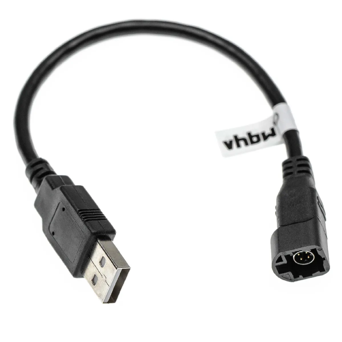 vhbw Adaptateur pour autoradio 4 broches avec prise USB compatible avec VW Passat B6 (2005+), Passat B7 (2010+)