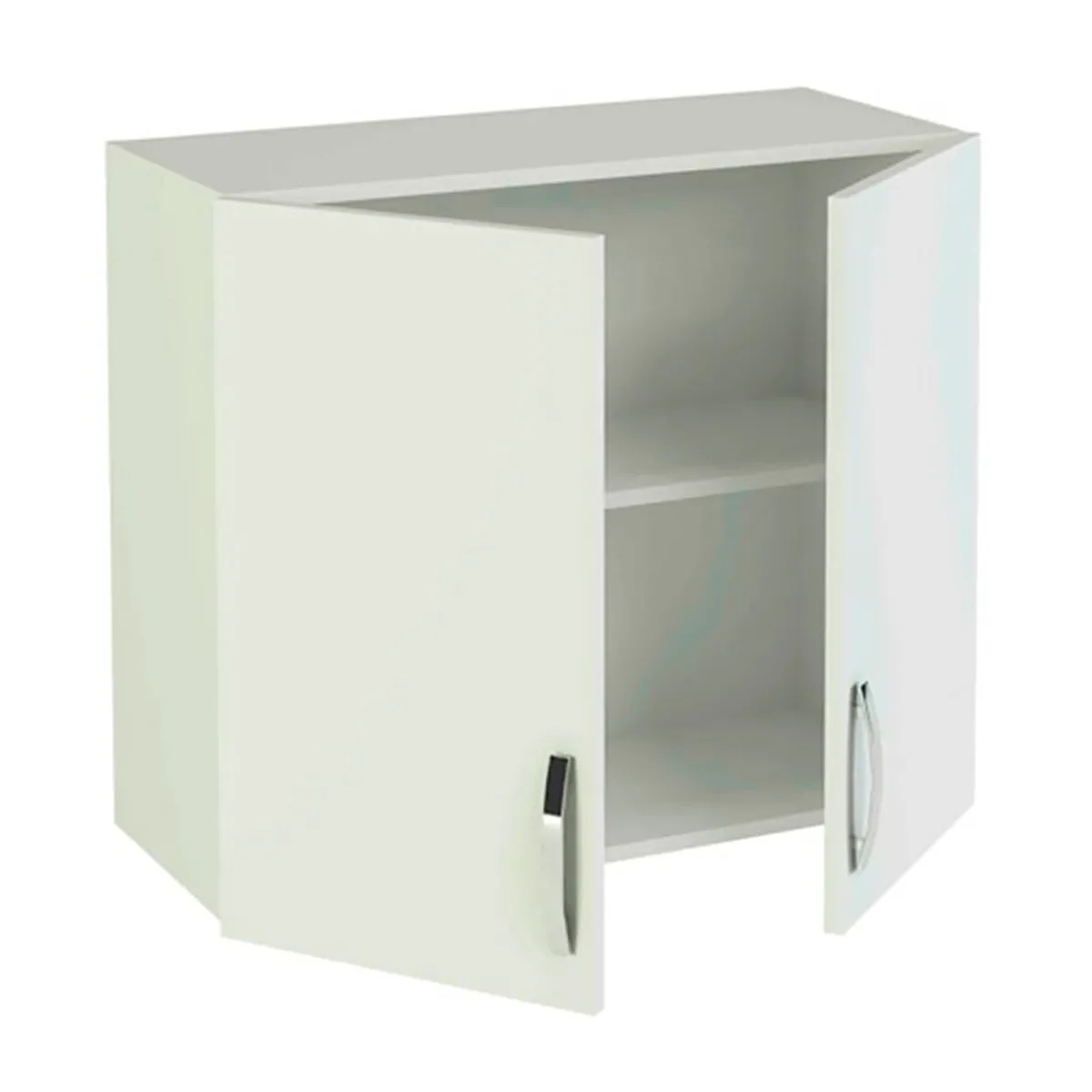 Meuble haut de cuisine 2 portes coloris blanc - Hauteur 70 x Longueur 80 x profondeur 35 cm