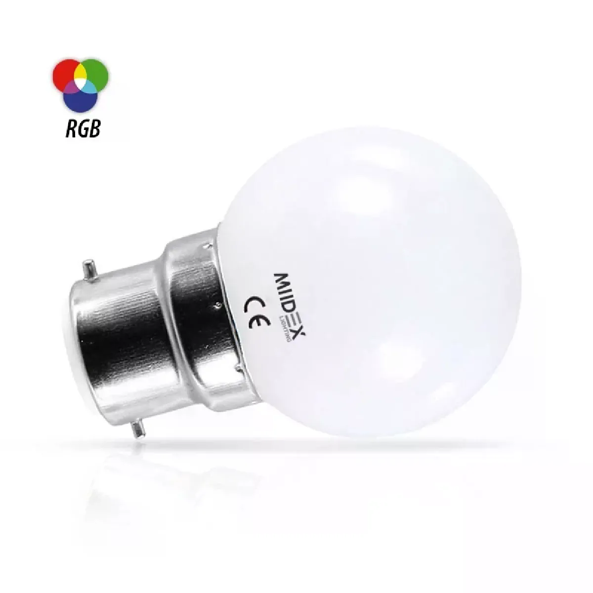 AMPOULE LED B22 RGB 1W