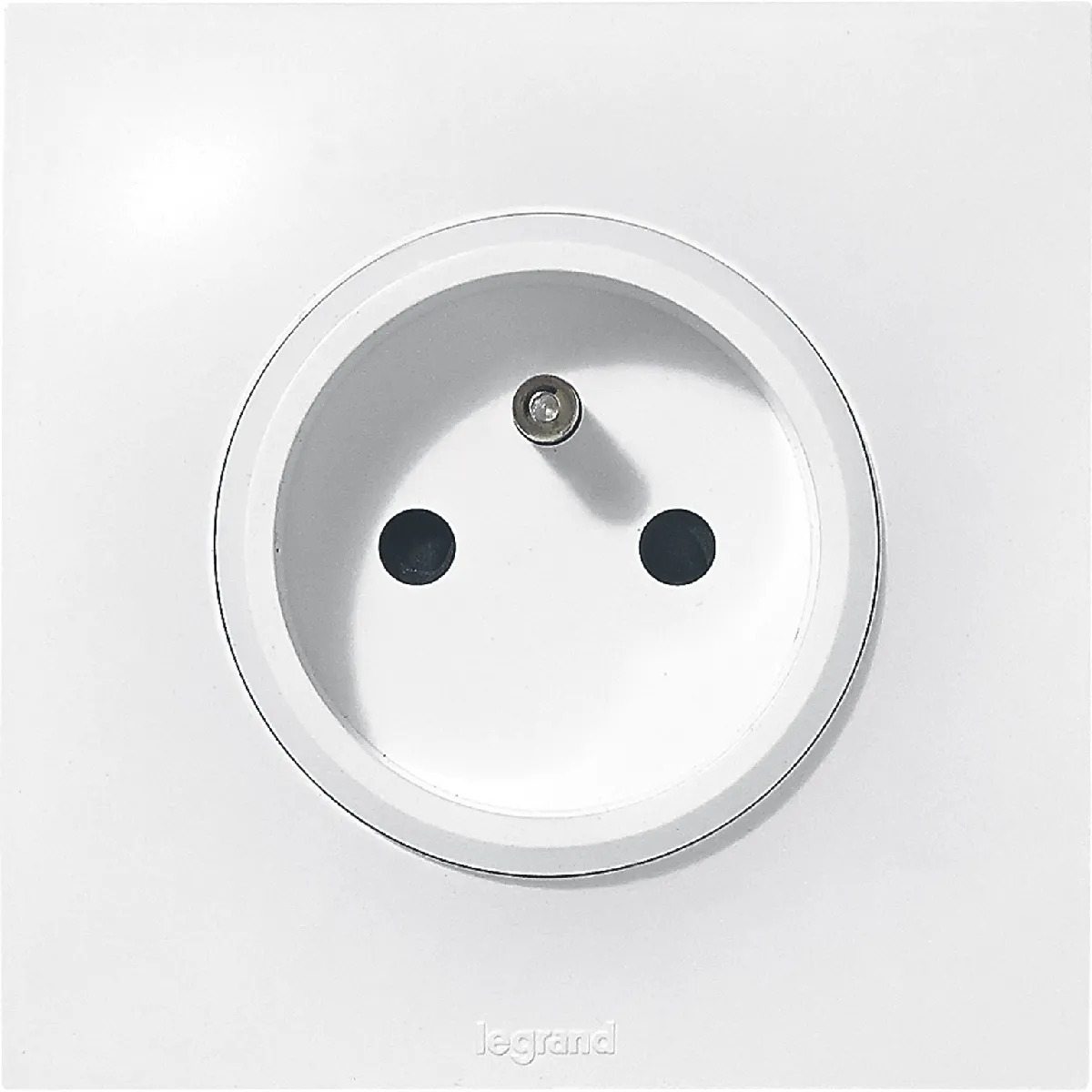 Prise de courant simple 2P+T 16A complet Neptune - Blanc - Legrand