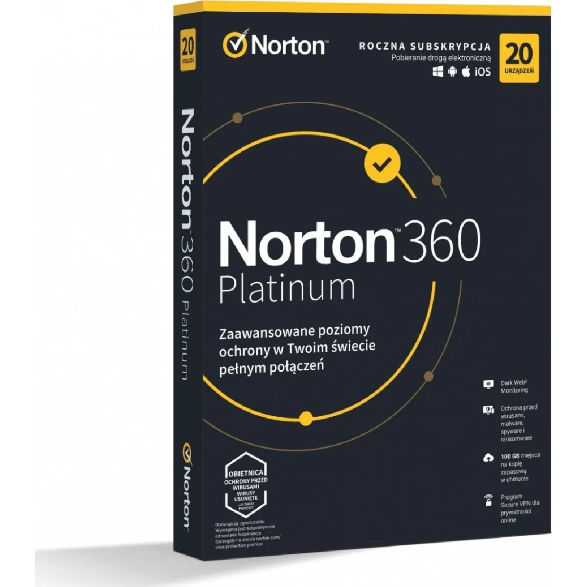 Norton 360 Platinum 20 appareils 12 mois (21427517)