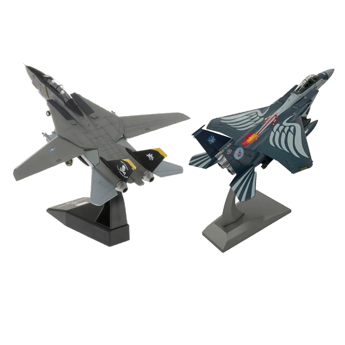 2 Pièces 1/100 F-15E Strike Eagle Avion & F-14 Model Home Decor