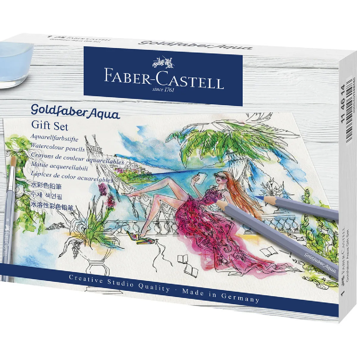 FABER-CASTELL Crayon aquarelle GOLDFABER, étui cadeau ()