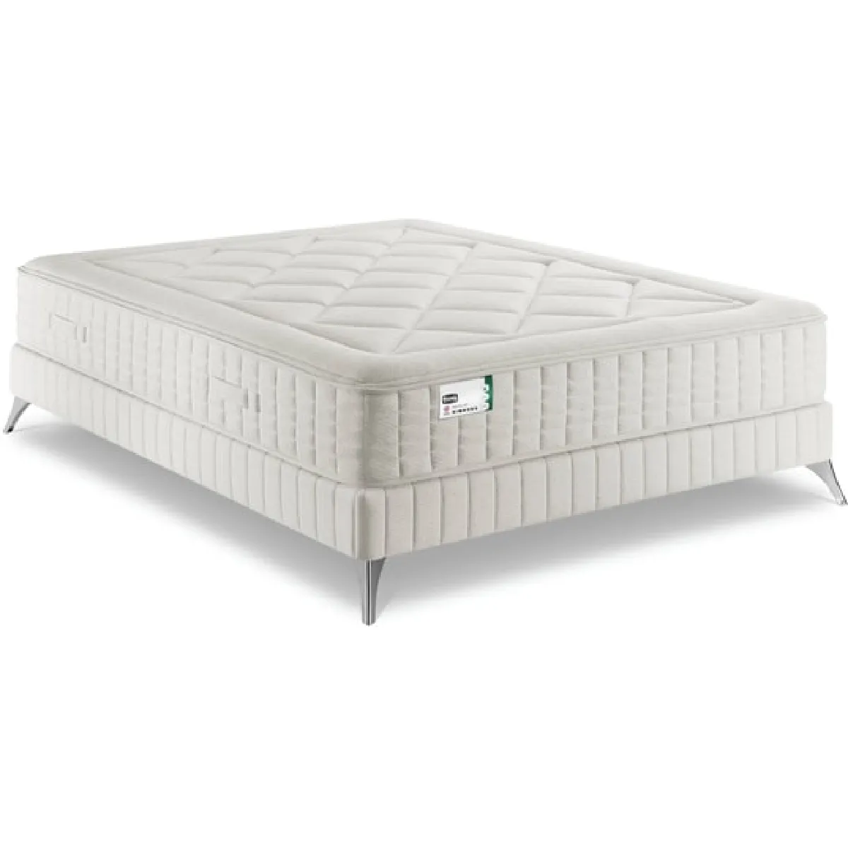 Ensemble Matelas Sommier 140 x 190 First FR4 + sommier 1419 + pieds