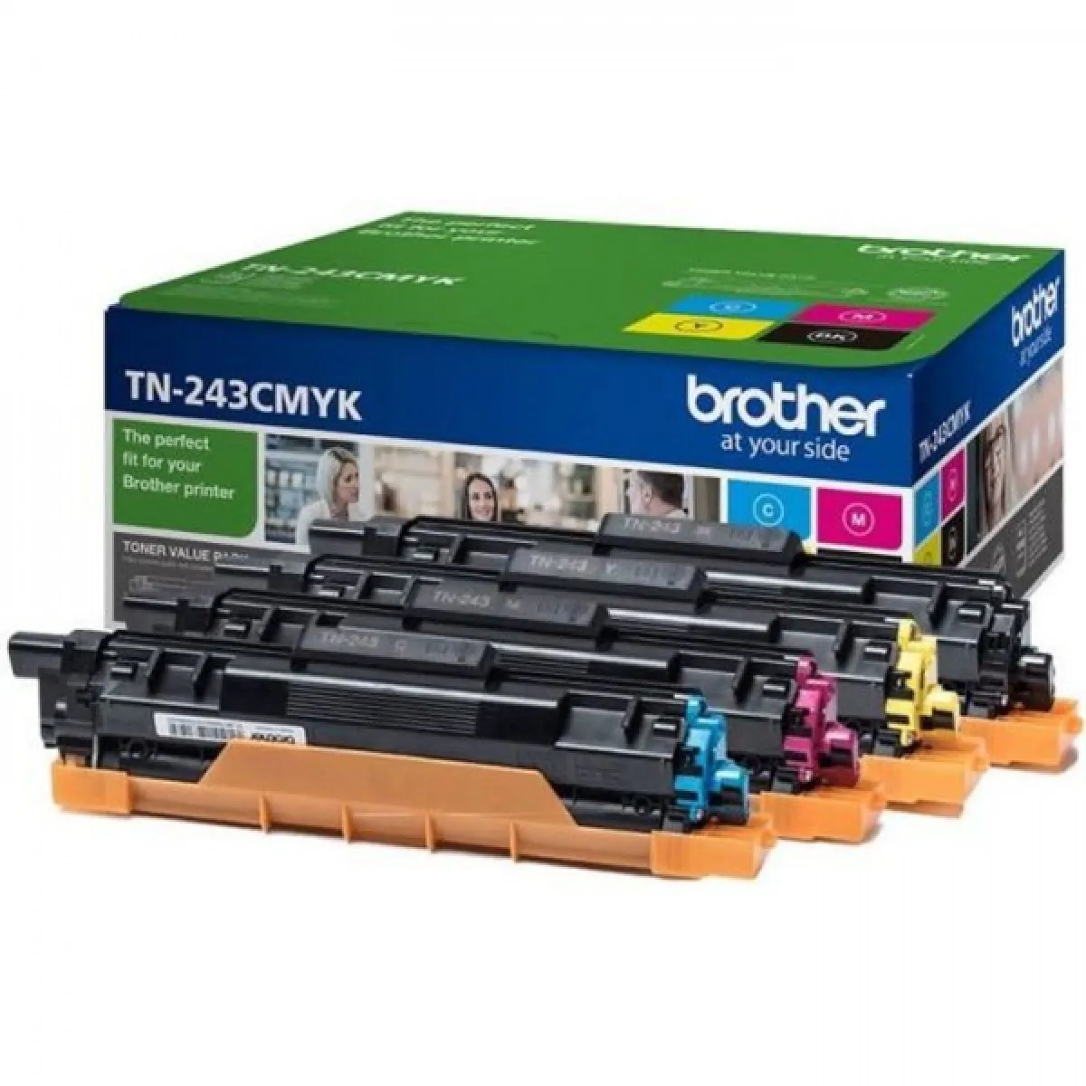 Cartouche d'Encre - Imprimante BROTHER Pack 4 toners - Consommables originaux (TN-243CMYK)