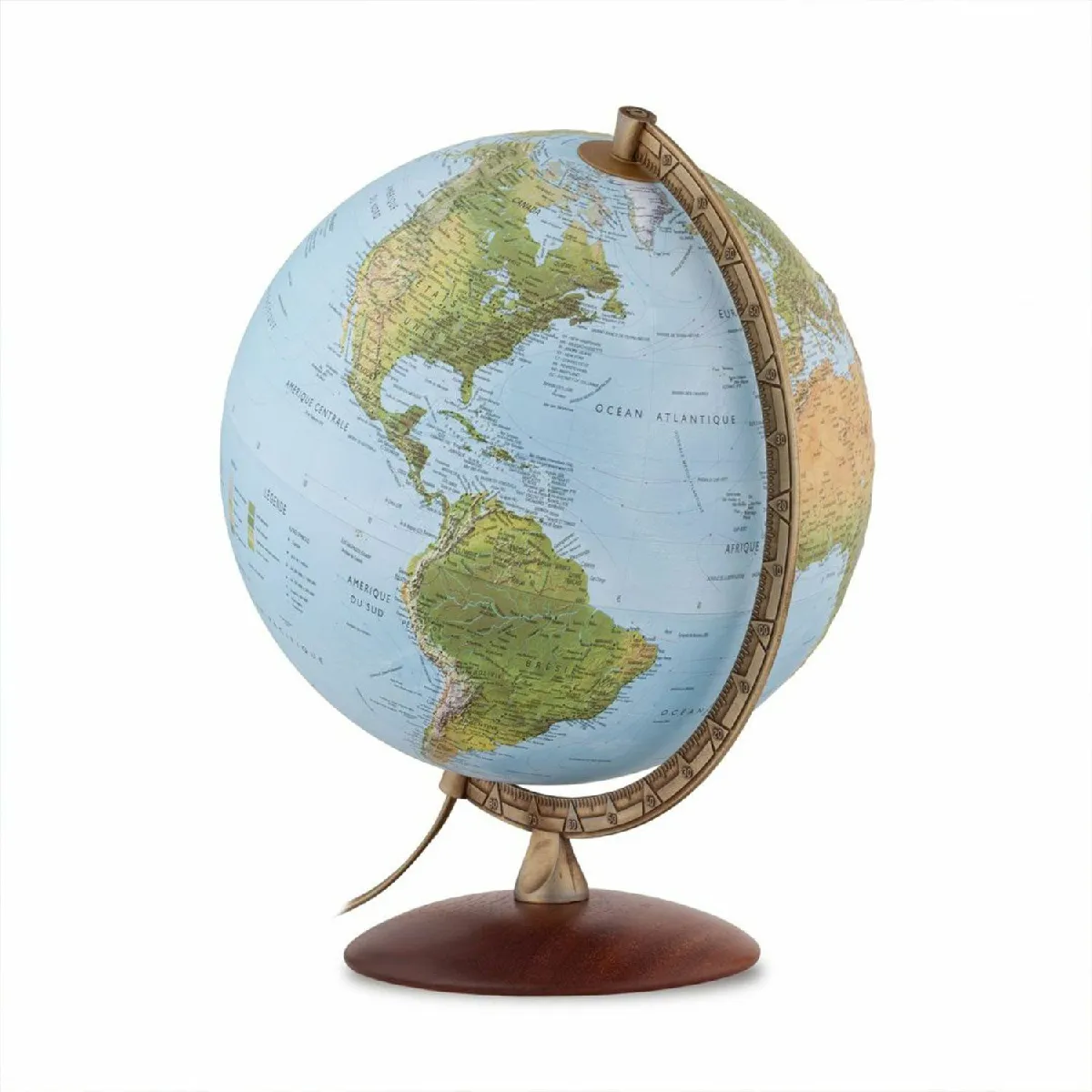 Globe terrestre lumineux en relief Ø 30 cm - Primus Relief