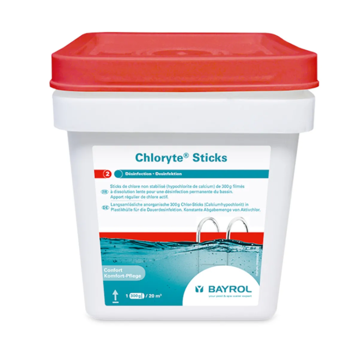 Chlore lent chloryte sticks 300g - 4,5kg - chlorytesticks - BAYROL