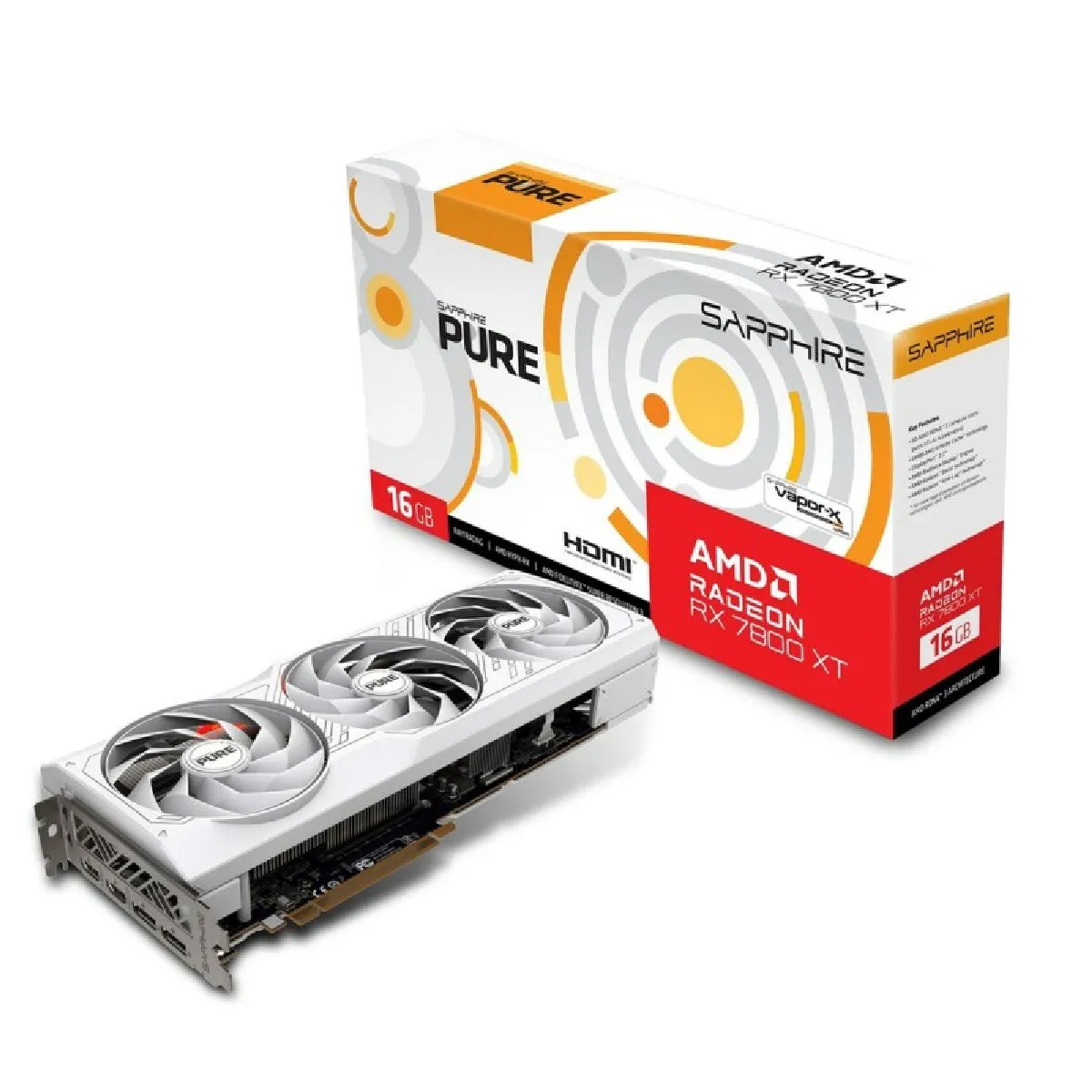 Carte Graphique Sapphire 11330-03-20G AMD AMD RADEON RX 7800 XT 16 GB GDDR6