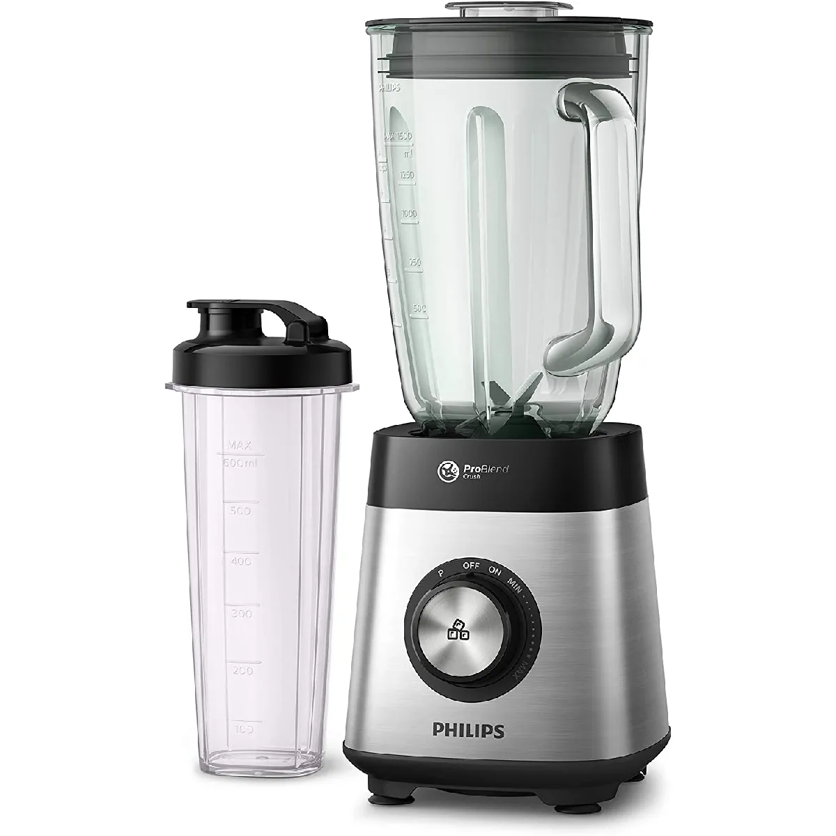 blender électrique de 2L 1000W noir gris