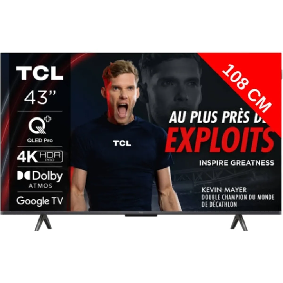 TV LED 4K 108 cm 43T7B - QLED Pro - Google TV