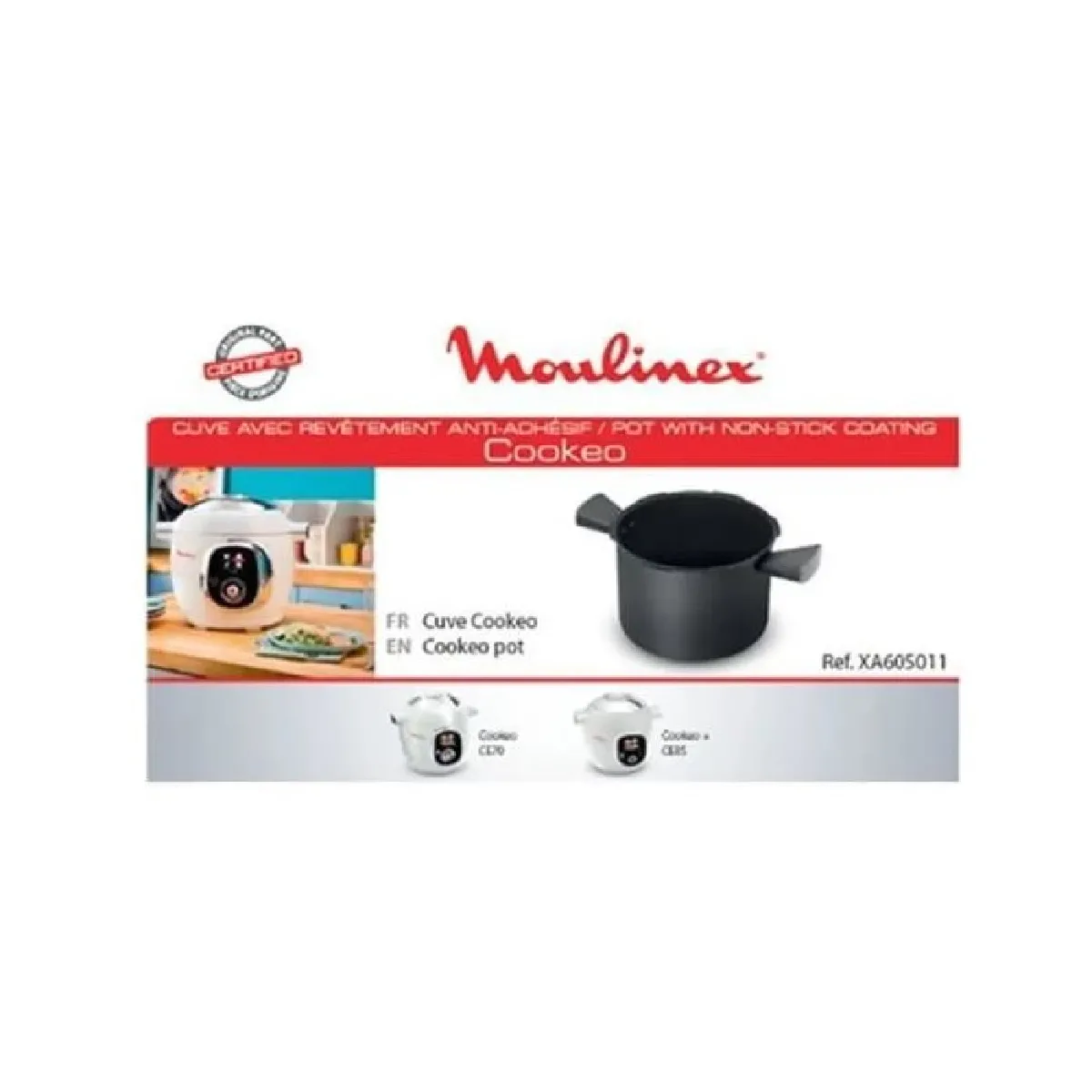 Accessoire cuve + 2 poignees cuiseur cookeo moulinex xa605011