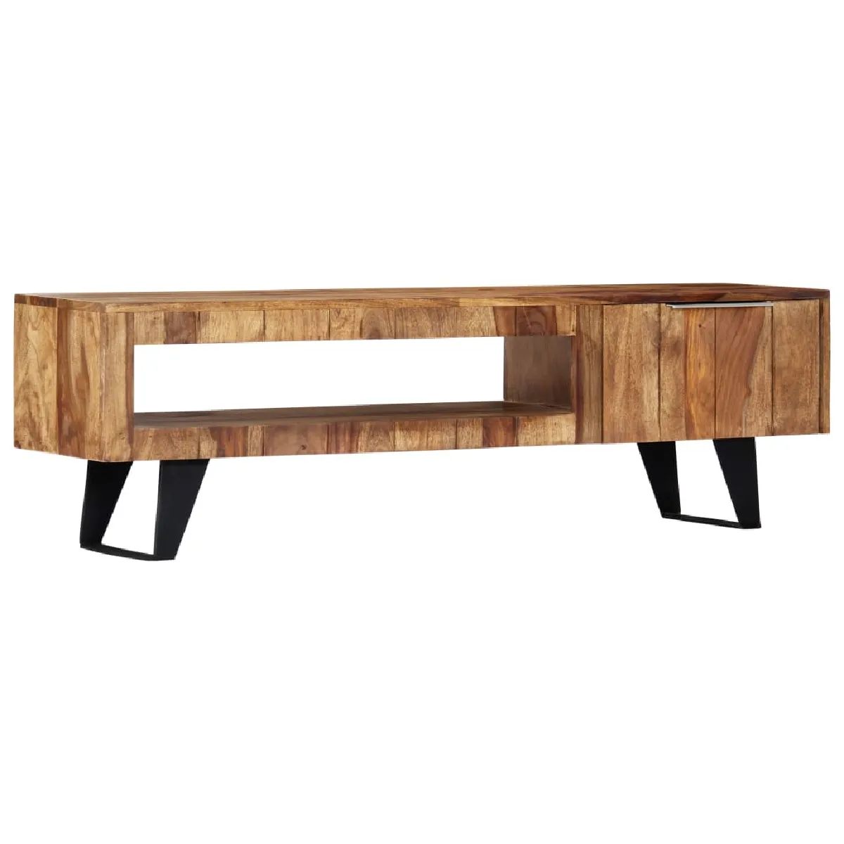 Meuble télé buffet tv télévision design pratique 140 cm bois massif de sesham 2502073