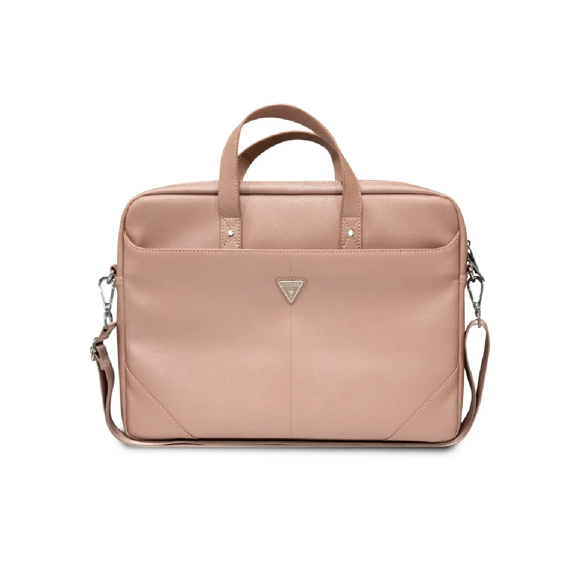 Guess Sacoche pour Ordinateur Portable 16'' Modèle Saffiano Rose