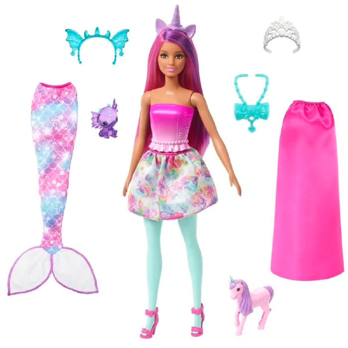 barbie-coffret-poupee-il-etait-une-fois-transformable-en-sirene-ou-royal-bebe-dragon-et-licorne-a-partir-de-3-ans-hlc28-rue-du-commerce-39199059977