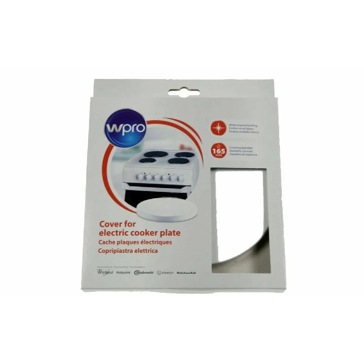 CACHE POUR PLAQUE ELECTRIQUE BLANC Ø165 W-PRO - 484000008620