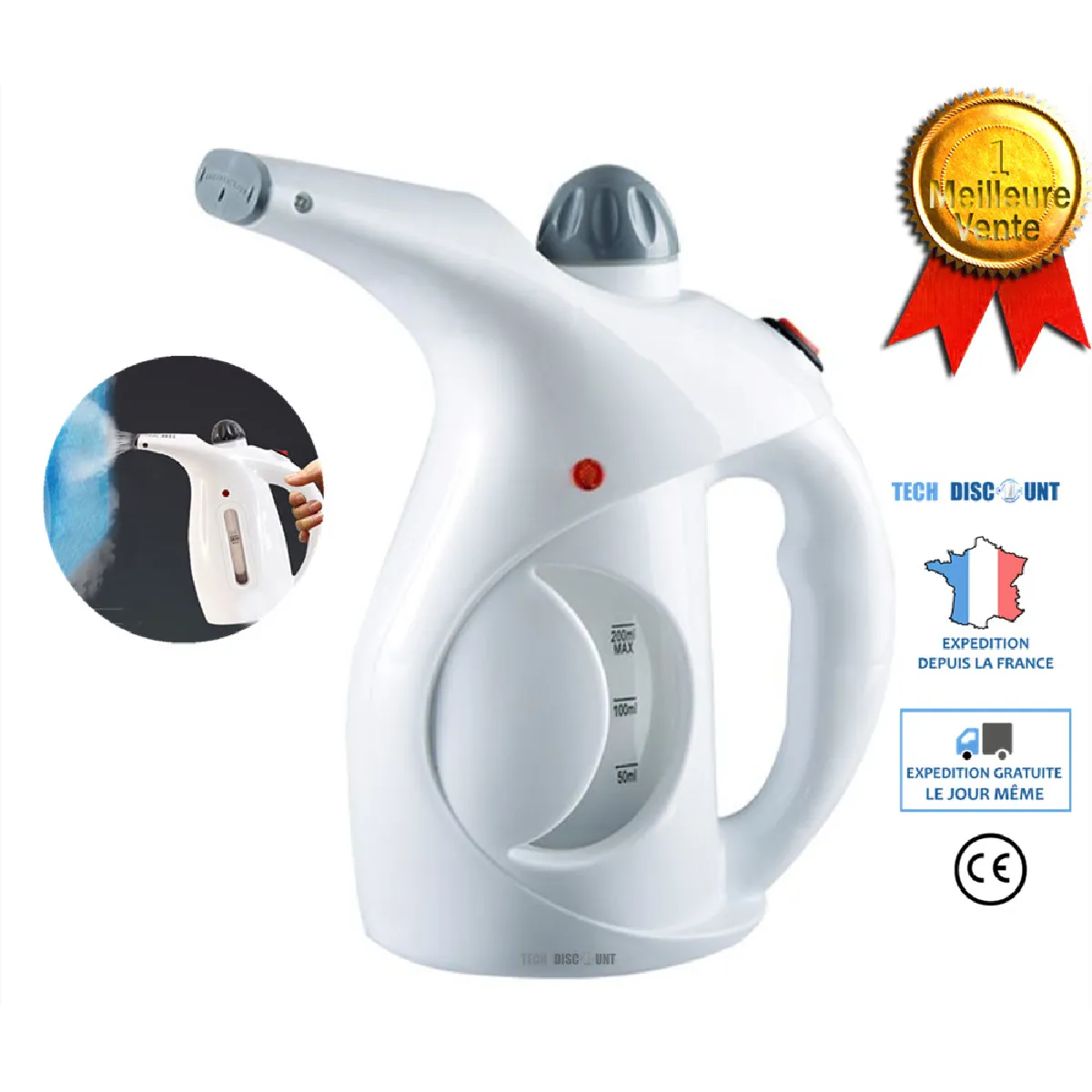 Défroisseur vapeur à main de voyage fer à repasser sans fil portable mini professionnel pas cher steamer blanc vêtement propre