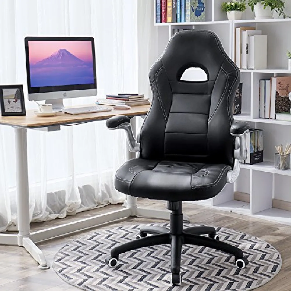 SONGMICS Fauteuil de bureau Chaise pour ordinateur OBG28B