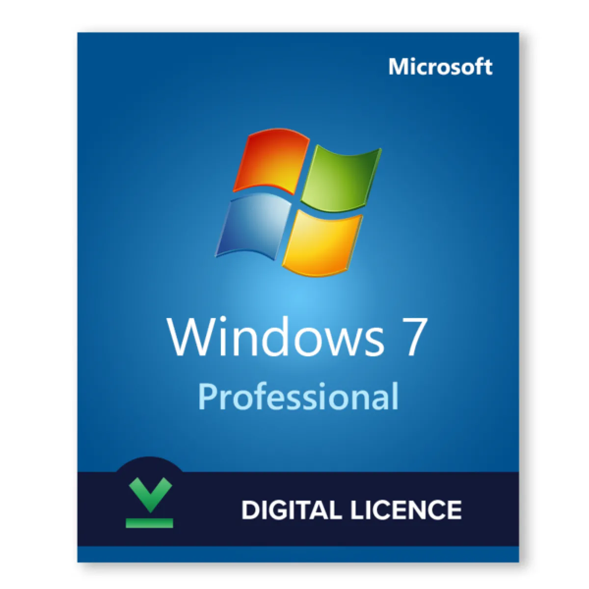 Windows 7 Professionnel - Licence numérique - Logiciel en téléchargement