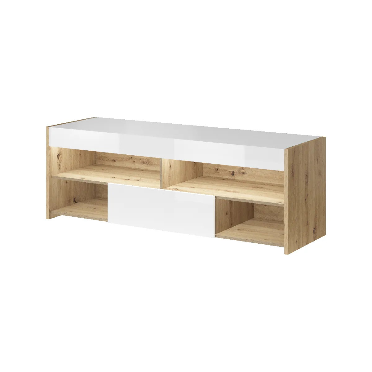 Meuble TV Gobi 02 Chene Artisan/Blanc