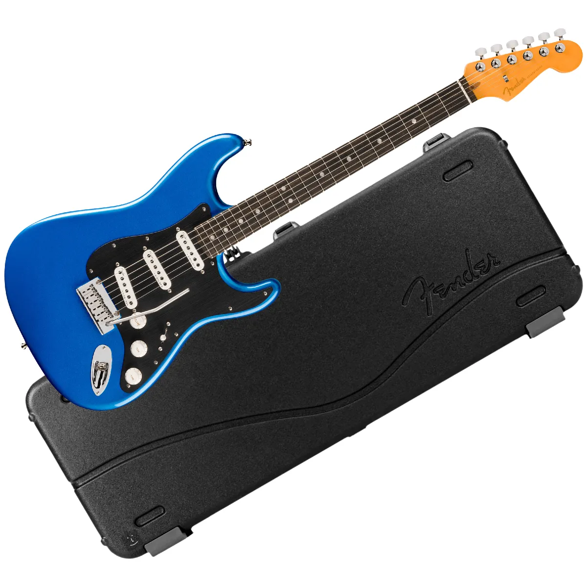 American Ultra II Stratocaster SSS EB Noble Blue + Etui Fender