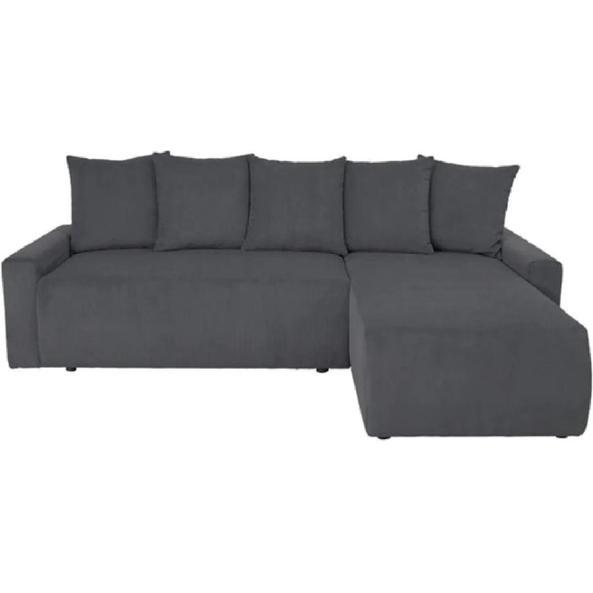 Canapé lit Shelby angle droit convertible gris foncé