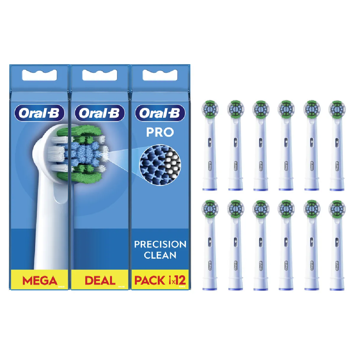 Oral-B Pro Precision Clean Brossettes Pour Brosse À Dents, 12 Unités