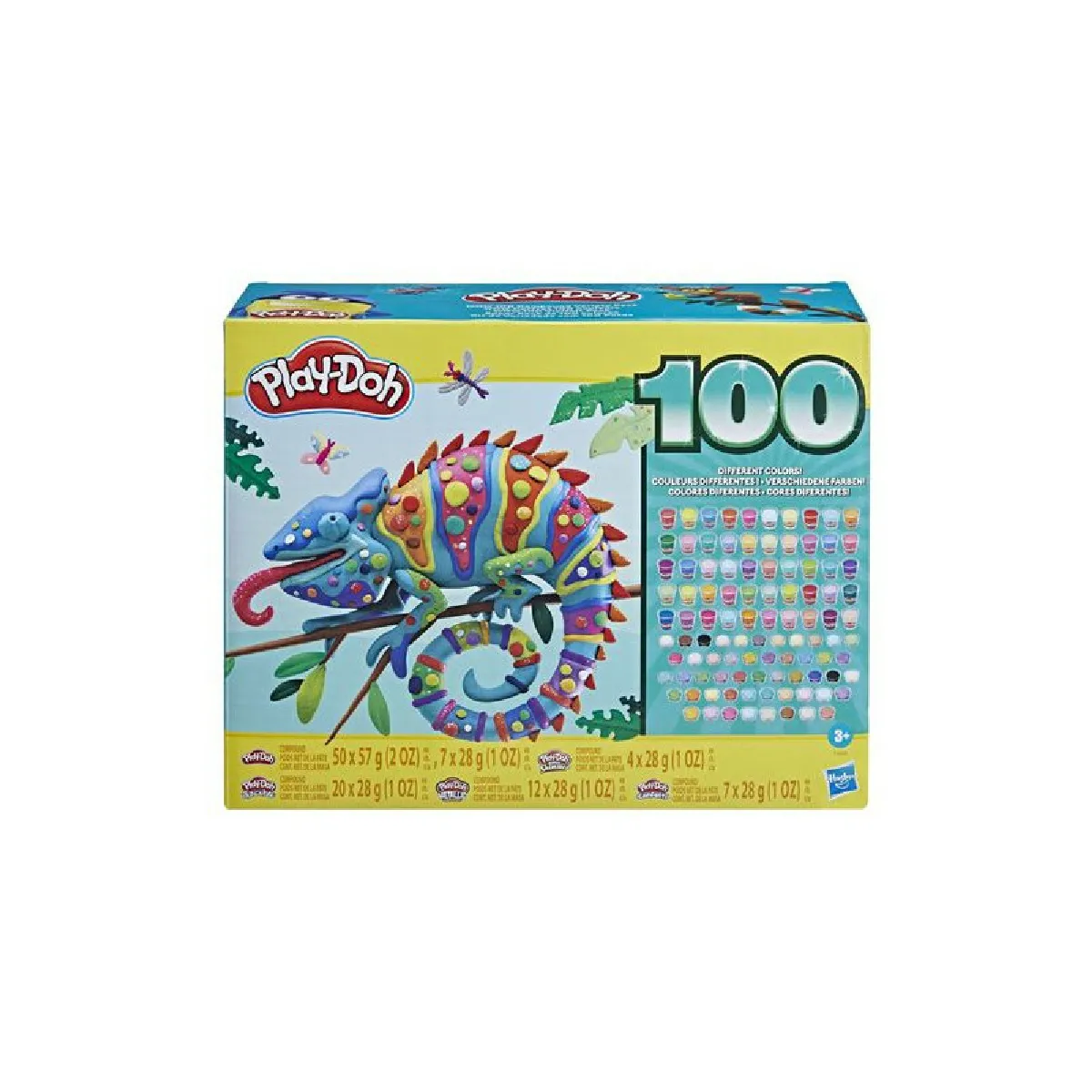 Pâte à modeler pour enfant Play Doh Wow Coffret 100 couleurs