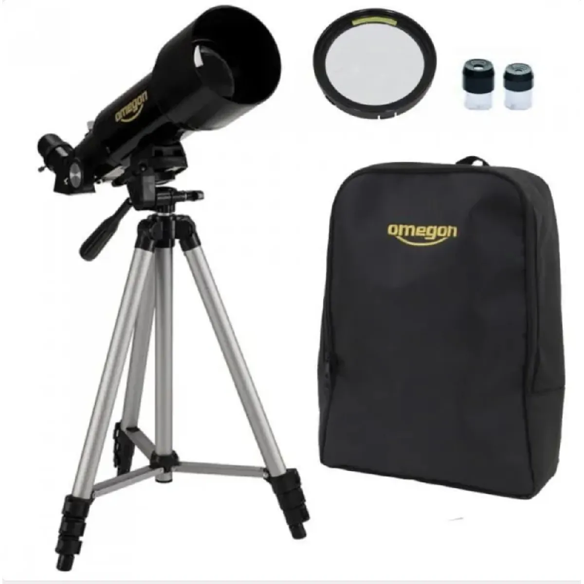 Lunette Astronomique Télescope Monoculaire Omegon Solaris 70/400 + Sac à dos + Chercheur + Oculaires