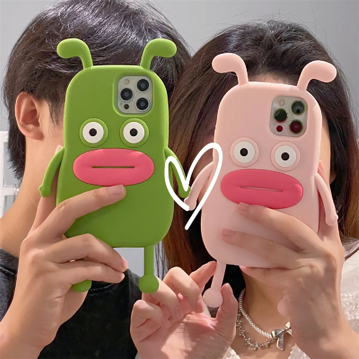 Étui pour iPhone11ProMax Bouche de saucisse drôle bébé moche coque de téléphone drôle couple anti-chute