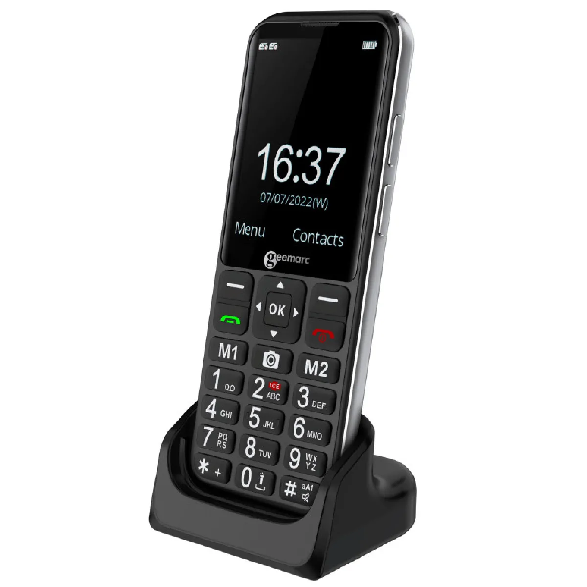 Geemarc CL8600 - Téléphone portable senior amplifié grand écran et grosses touches 4G