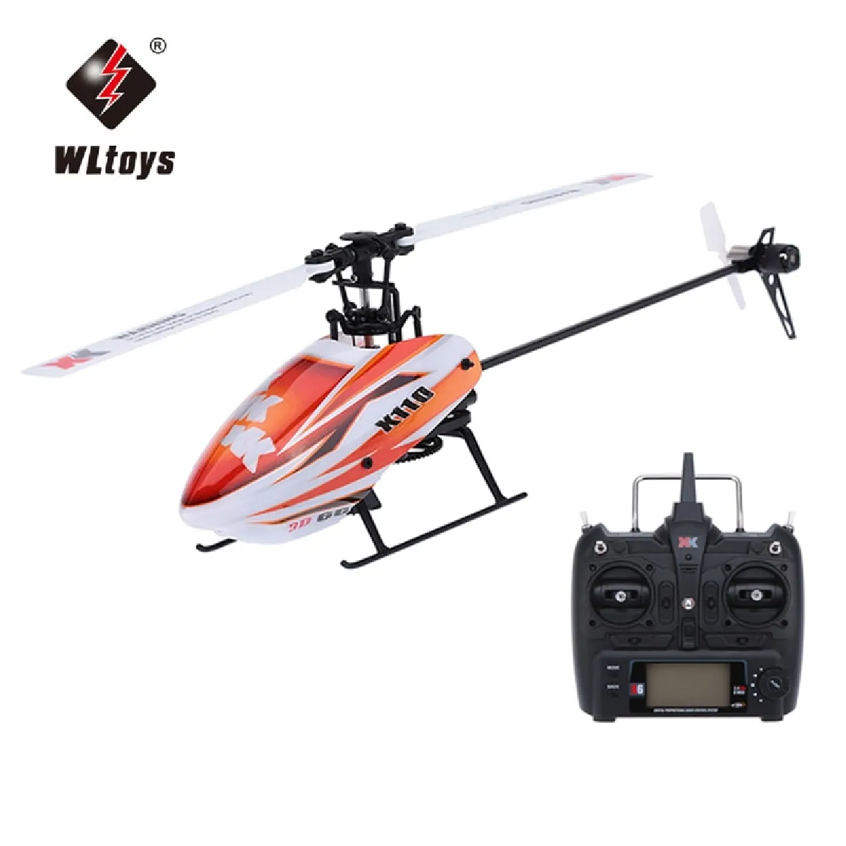 K110 6CH sans brosse 3D 6G RC Helicopter RTF et S FHSS - RC Helicopter RTF - Helicopter System