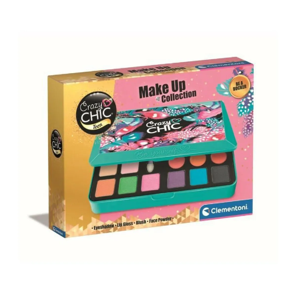 Clementoni Crazy Chic - Palette de maquillage Be a Rocker