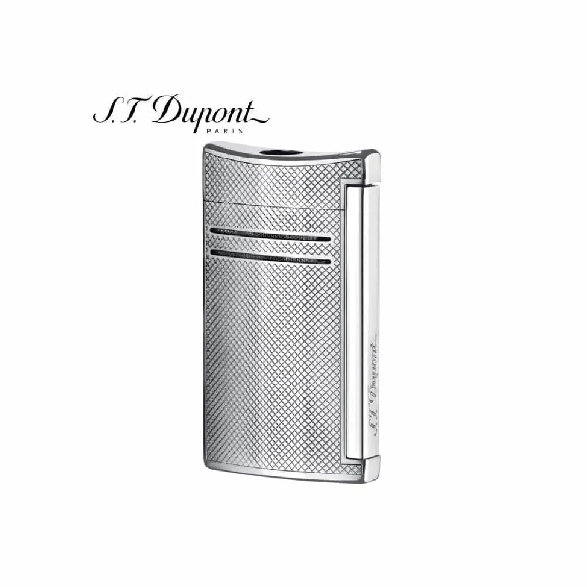 Briquet ST Dupont Maxi Jet 20157N Chrome quadrillé