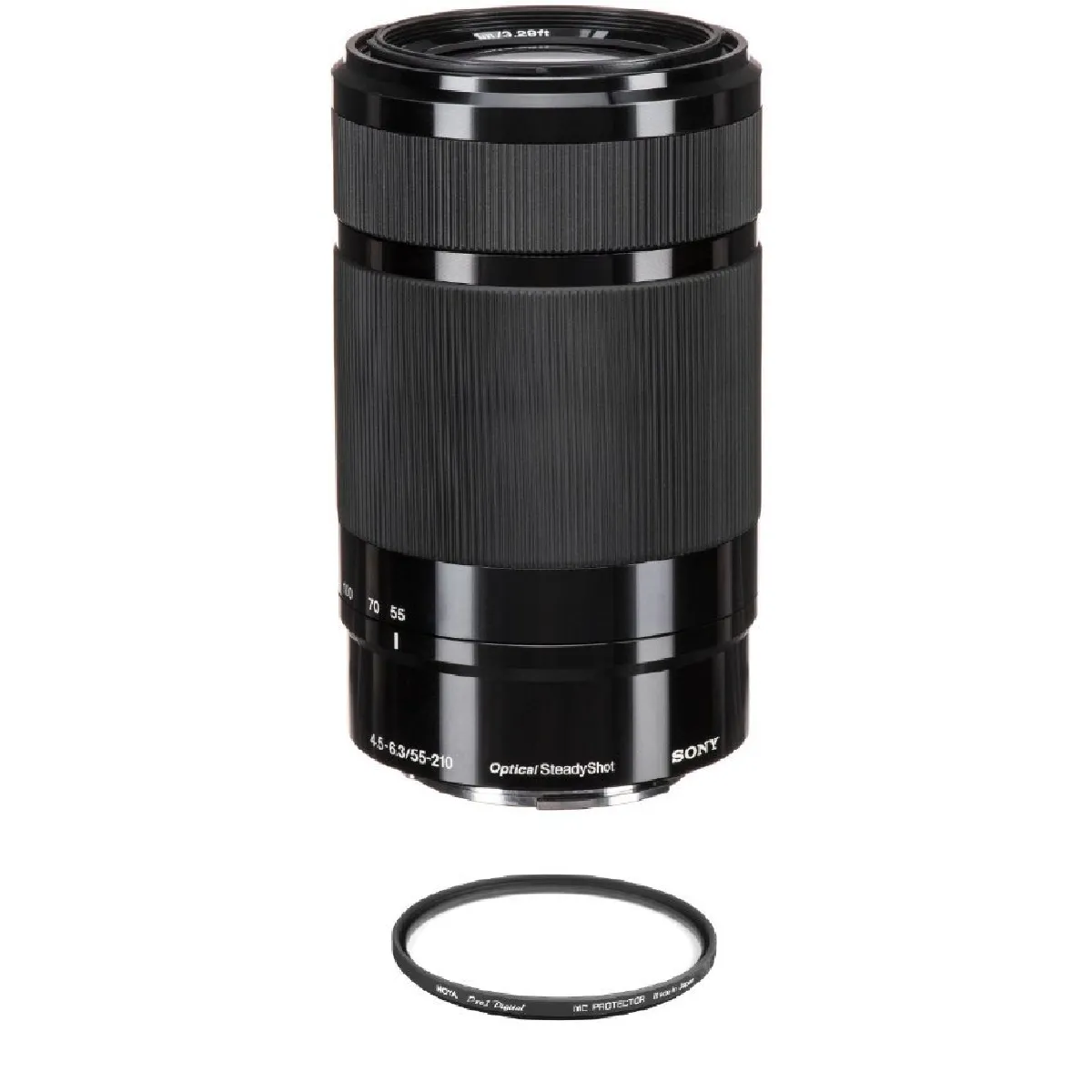 SONY SEL 55-210MM F4.5-6.3 OSS Black + HOYA 49mm PRO 1D Protector