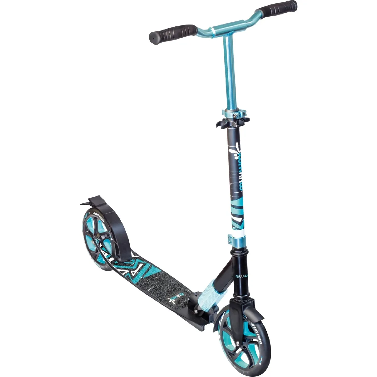 muuwmi Aluminium Trottinette Deluxe 205 mm turquoise