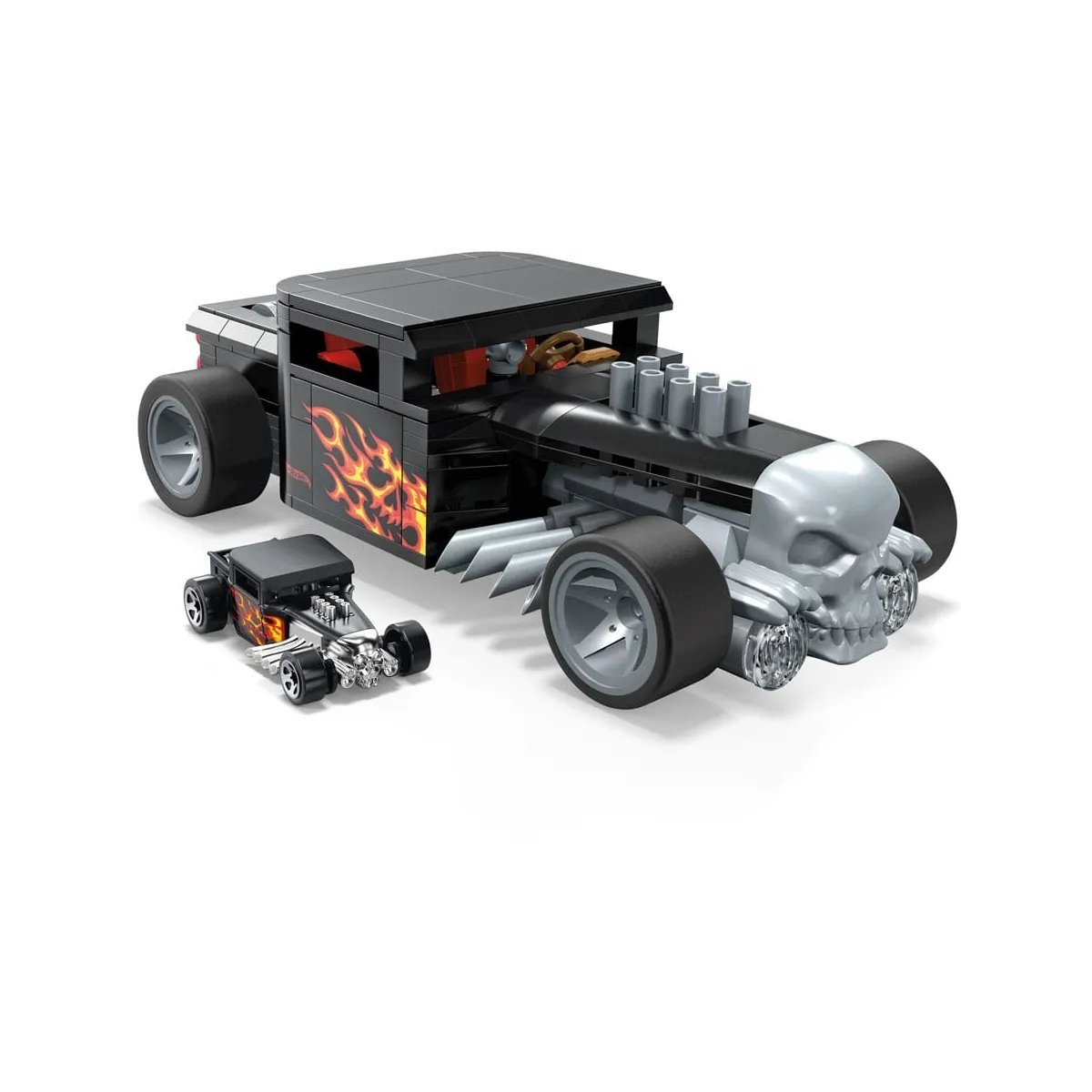 Hot Wheels - Jeu de construction MEGA 1/24 Bone Shaker 20 cm