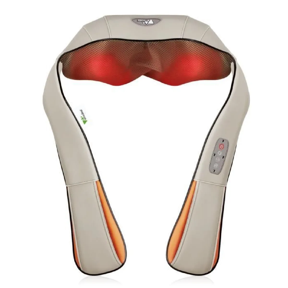 Appareil de massage shiatsu cervical Massager du nuque cou épaule périphérique Ceinture de massage infrarouge avec adaptateur pou...