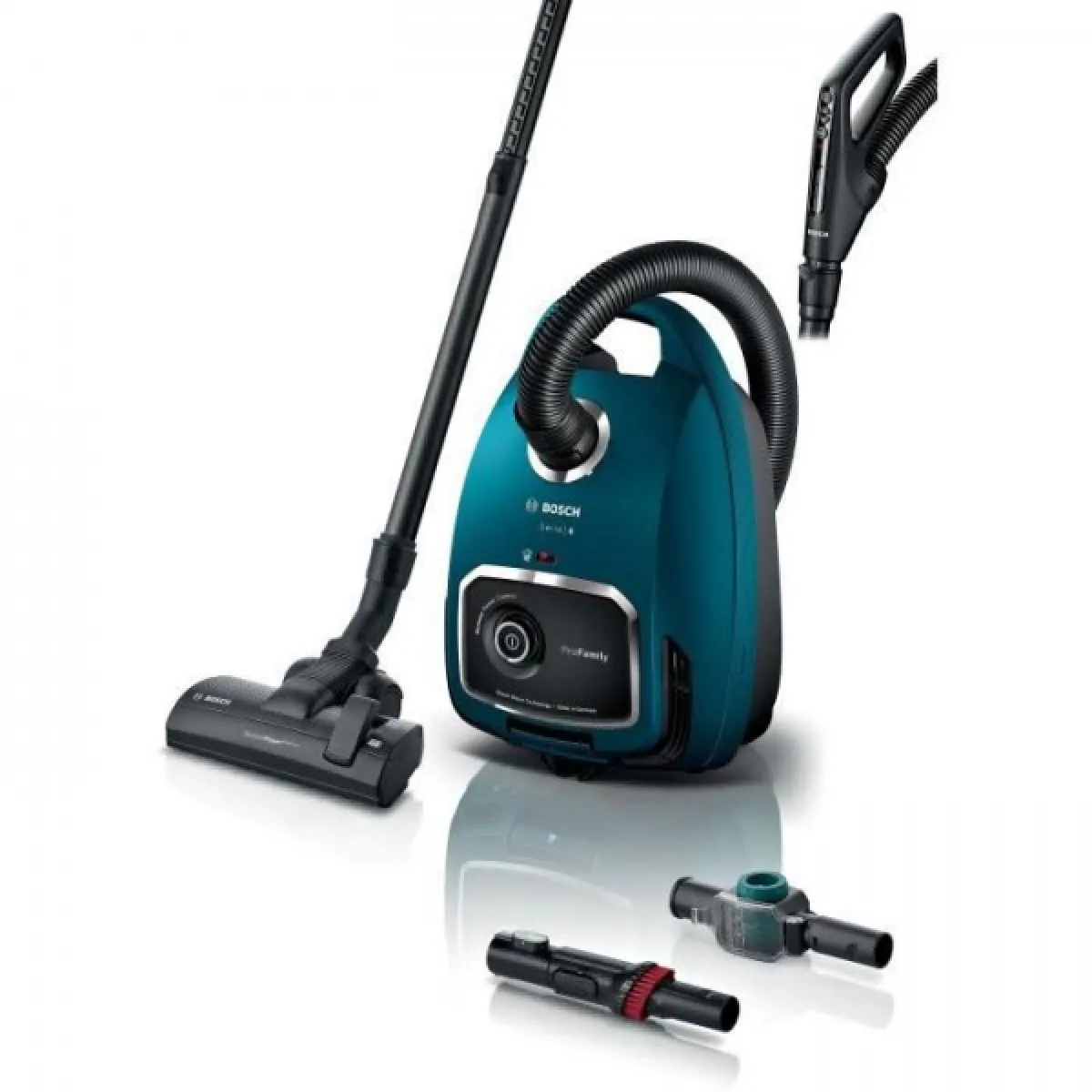 Aspirateur Robot BOSCH BGL6FAM1 - avec sac - Variateur de puissance a la poignée - Brossette multi-usage intégrée - Tres silencieux