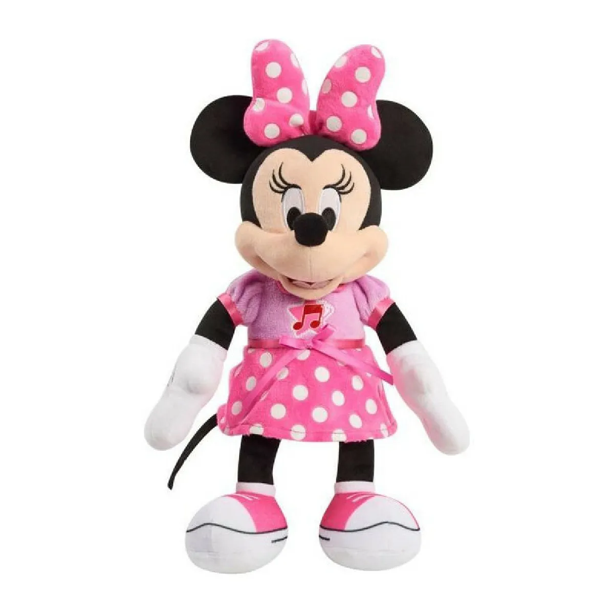 Peluche interactive sonore et lumineuse Minnie 30 cm