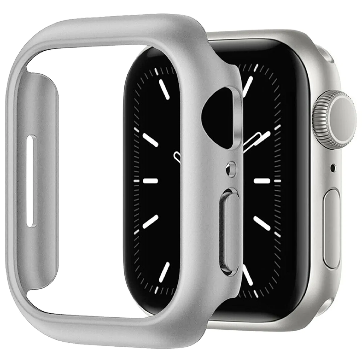 Coque de protection pour Apple Watch Serie SE 2 2022 44 mm noire -Visiodirect-