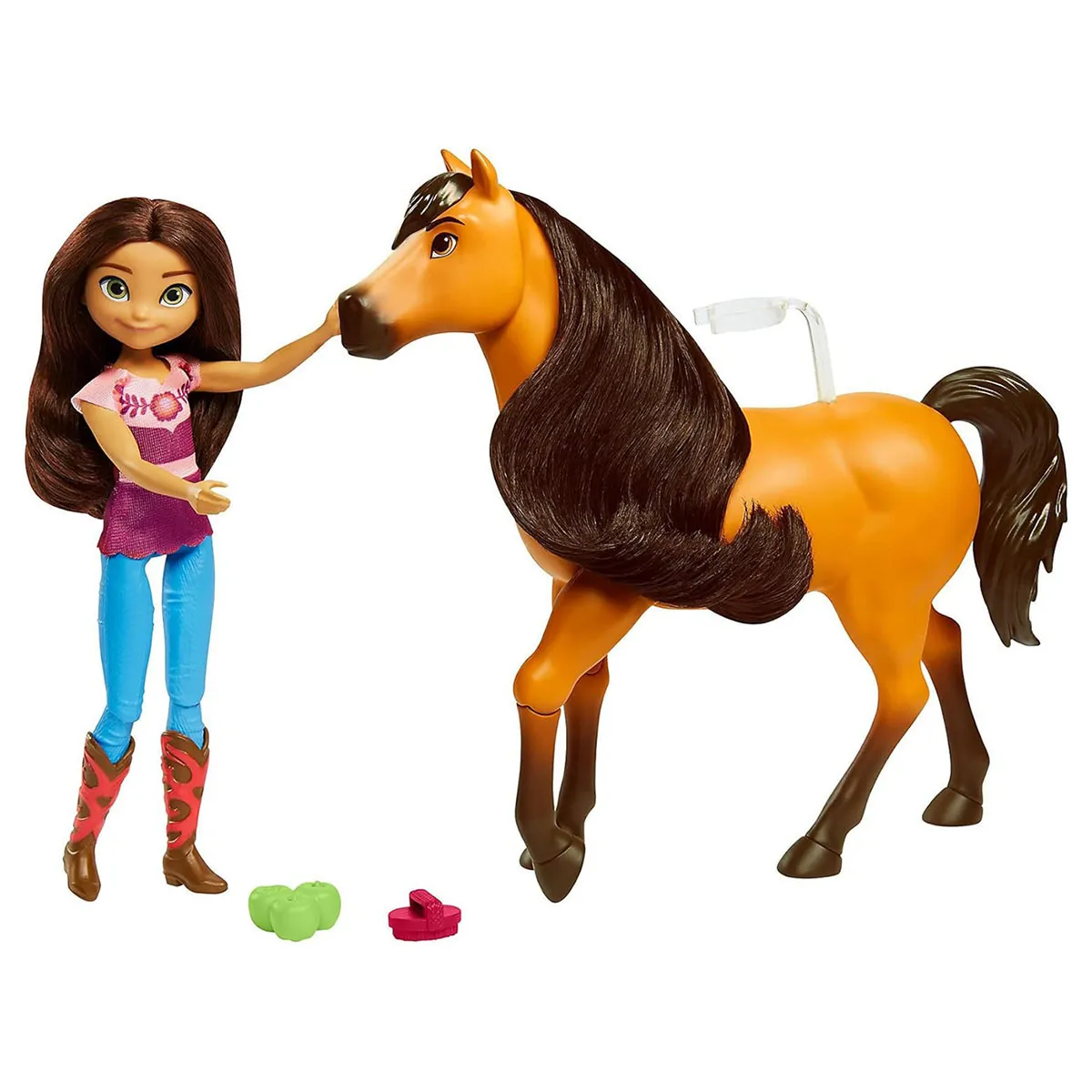 mattel-nuzzle-play-cheval-galopant-articule-avec-poupee-lucky-spirit-l-indomptable-multicolore-0887961955491