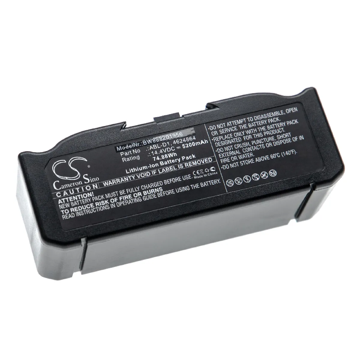 vhbw batterie compatible avec iRobot Roomba e5154, e5158, e515840, e6198, e619820, i3 aspirateur Home Cleaner (5200mAh, 14,4V, Li-ion)