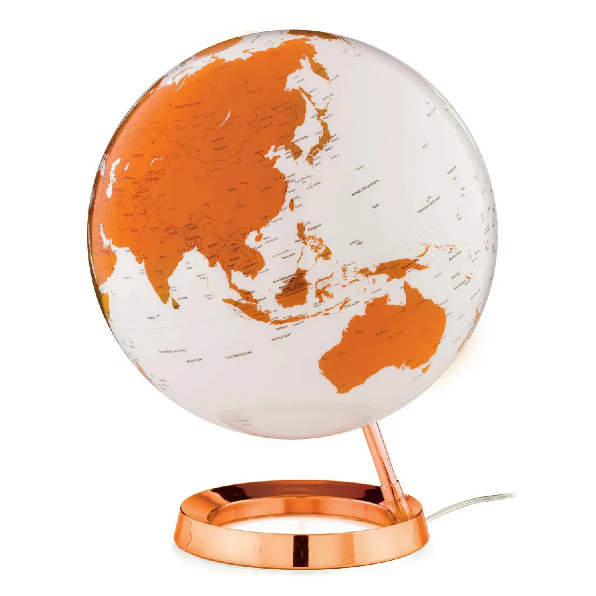 Globe terrestre lumineux Light & Colour Ø 30 cm - Orange