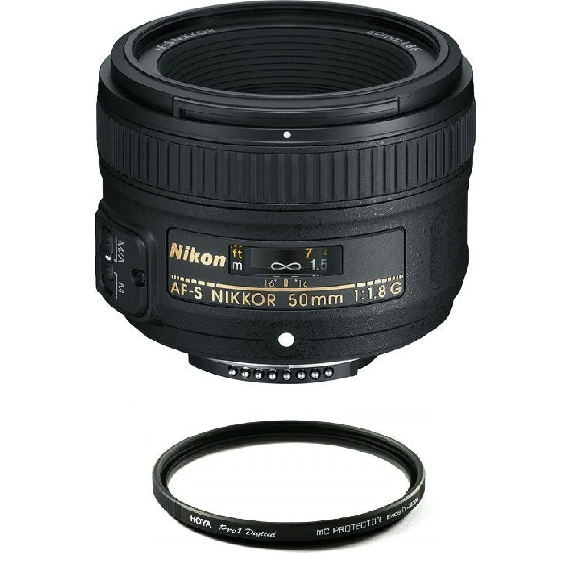 NIKON AF-S 50MM F1.8G + HOYA 58mm PRO 1D Protector