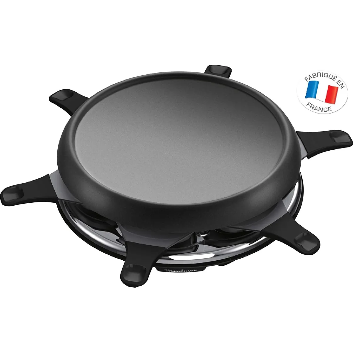 appareil à Raclette multifonctions 3 en 1 pour 6 personnes 700W noir gris