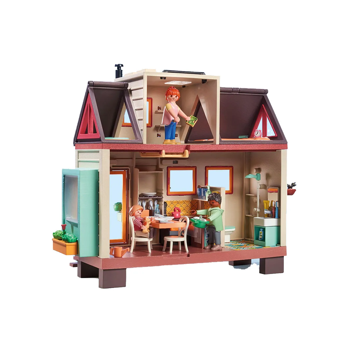 Playmobil Petite Maison Tiny House Playmobil My Life avec Figurines et Accessoires Multicolore