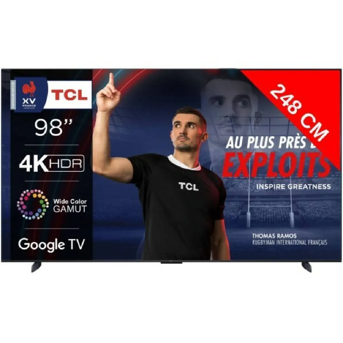 TV LED 4K 248 cm 98P743 Google TV