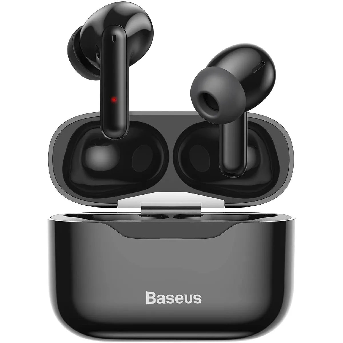 Écouteurs sans fil Baseus à suppression active du bruit, Bluetooth 5.1 Smart Touch Control ANC IPX6 Écouteurs étanches intra-auriculaires avec microphone Micro intégré Casque TWS Écouteurs stéréo(noir)